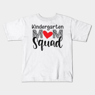 Kindergarten Mom Squad Kids T-Shirt